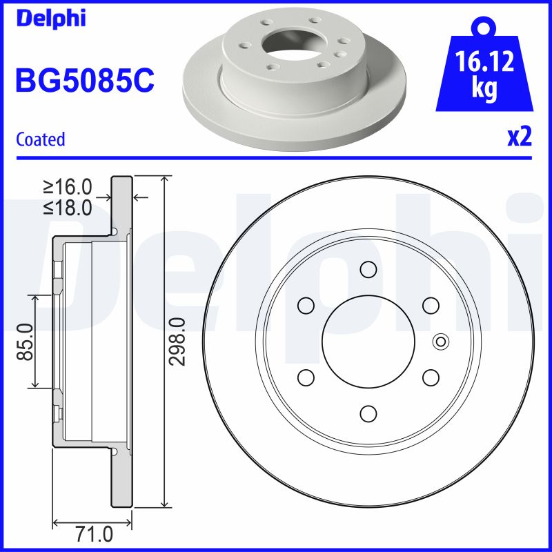 Brake Disc  Art. BG5085C