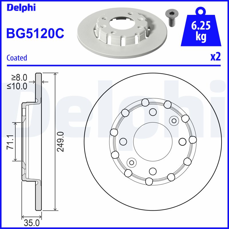 Brake Disc  Art. BG5120C