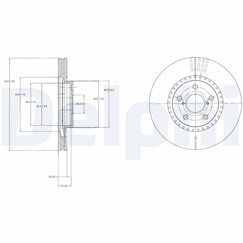 Brake Disc (Front axle)  Art. BG9074