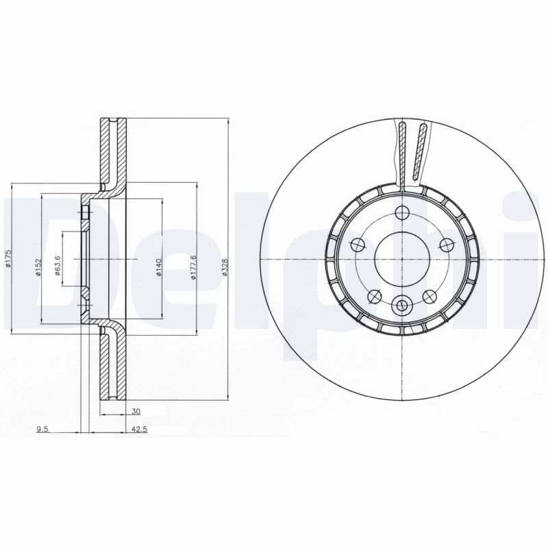 Brake Disc (Front axle)  Art. BG9085