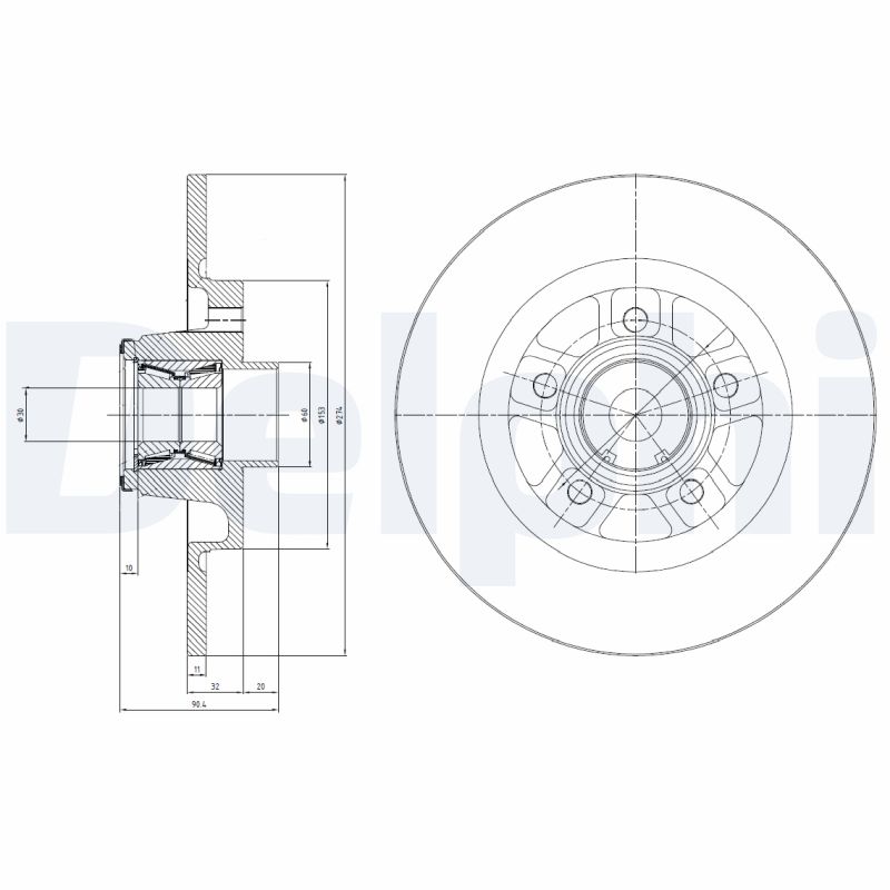 Brake Disc (Rear axle, Rear axle)  Art. BG9113RSC