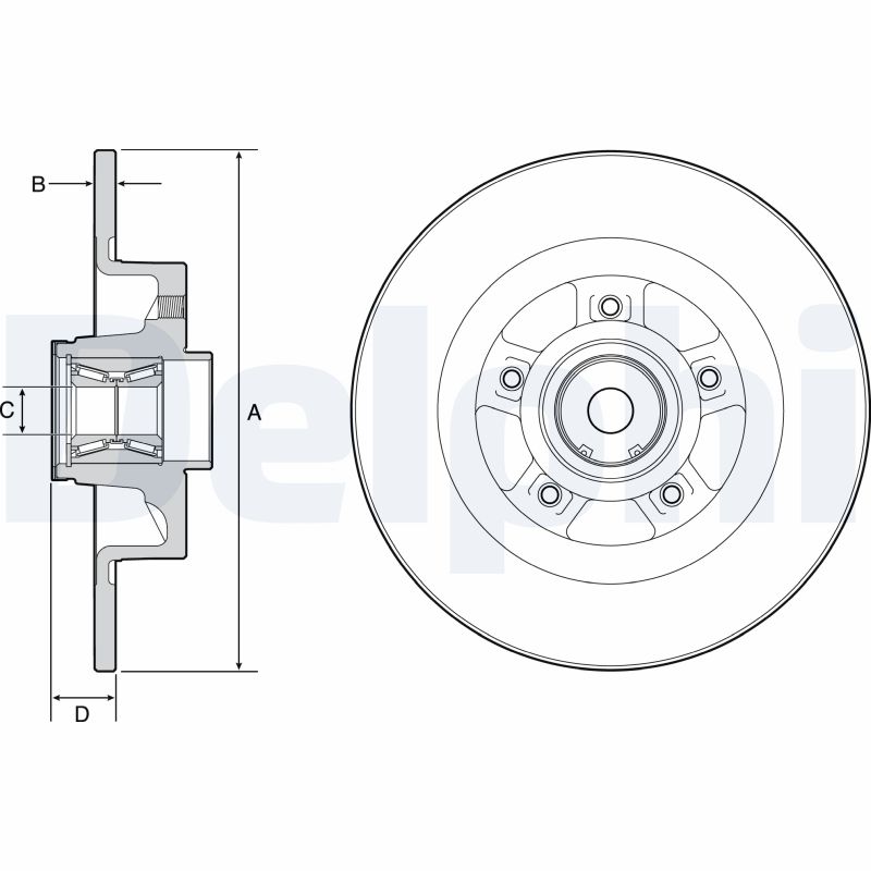 Brake Disc (Rear axle)  Art. BG9115RS