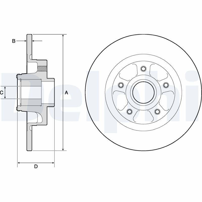 Brake Disc (Rear axle)  Art. BG9132RS