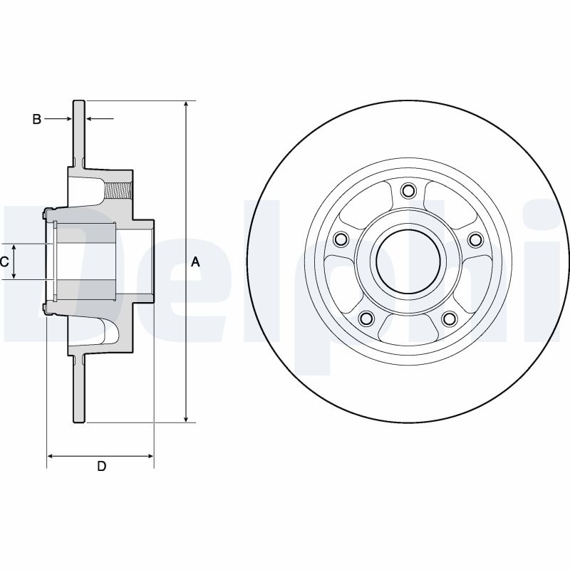 Brake Disc (Rear axle)  Art. BG9137RS