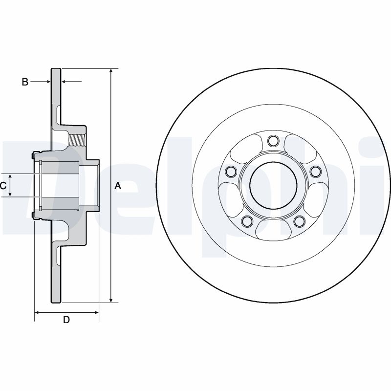 Brake Disc (Rear axle)  Art. BG9138RS