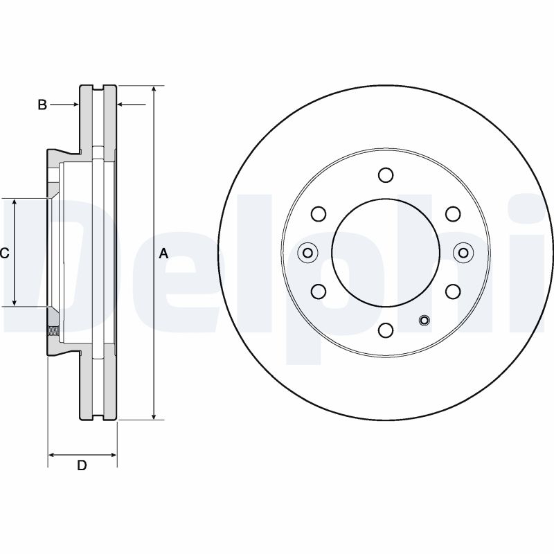 Brake Disc (Ventilated, inside)  Art. BG9140C