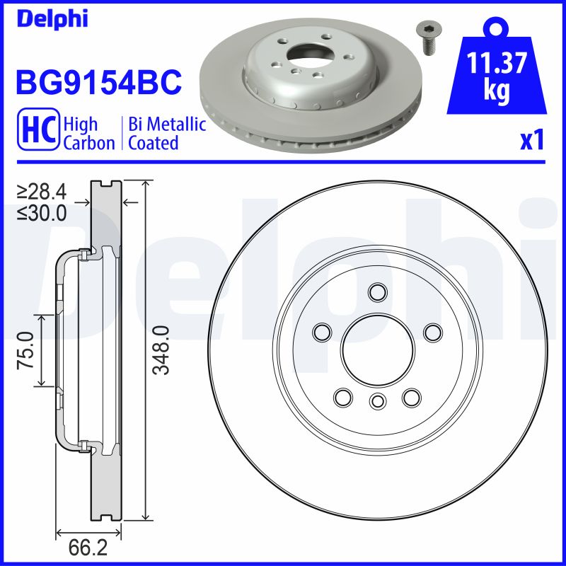 Brake Disc (Front axle)  Art. BG9154BC