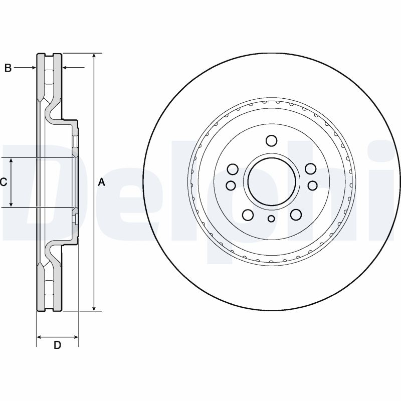 Brake Disc (Front axle)  Art. BG9175C