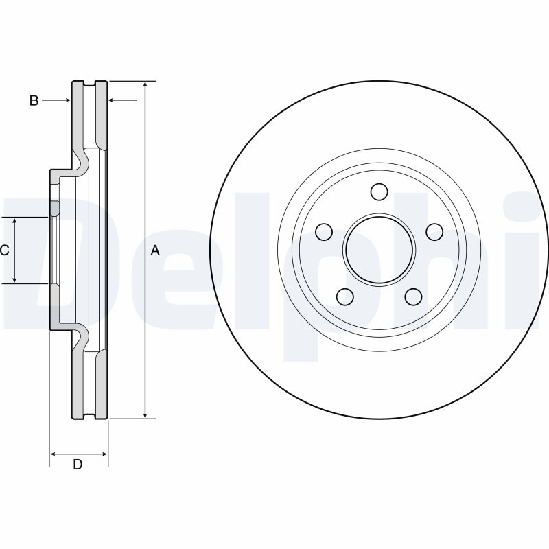 Brake Disc (Front axle)  Art. BG9203C