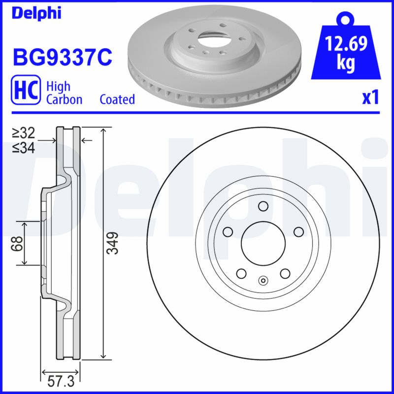 Brake Disc  Art. BG9337C