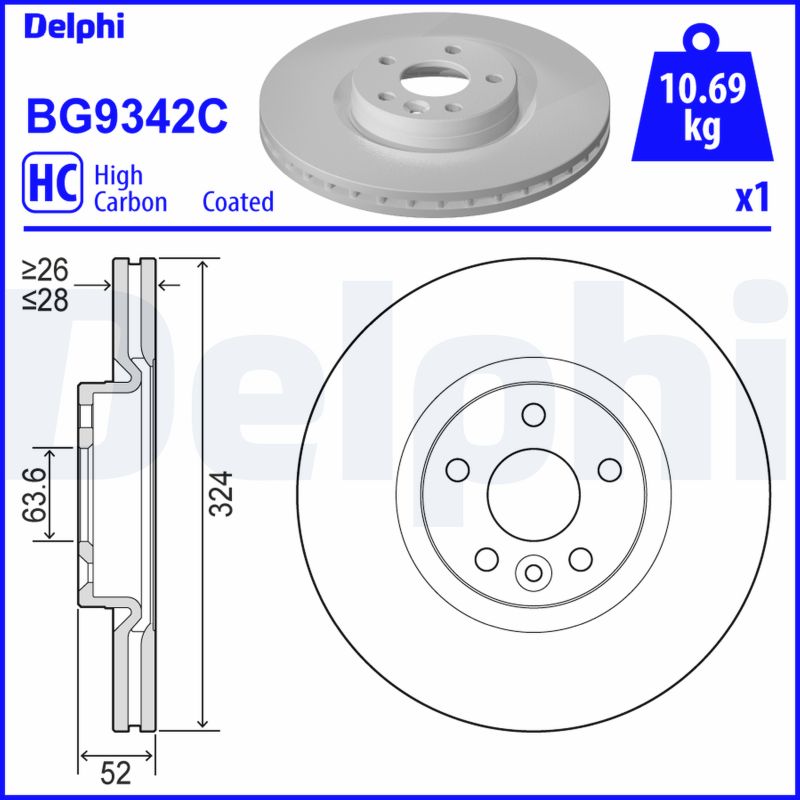 Brake Disc  Art. BG9342C