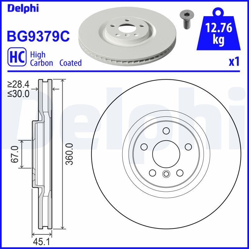 Brake Disc  Art. BG9379C