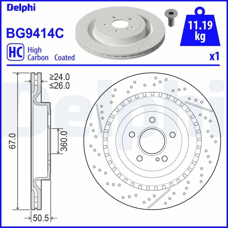 Brake Disc  Art. BG9414C