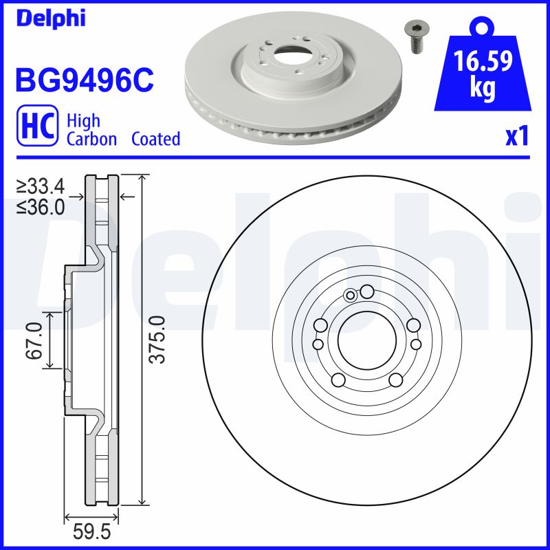 Brake Disc  Art. BG9496C