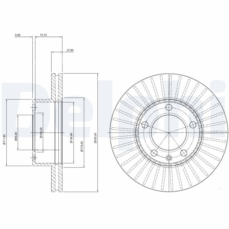 Brake Disc (Front axle)  Art. BG9692