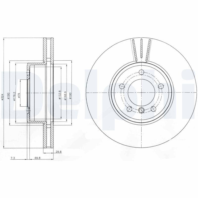 Brake Disc (Front axle)  Art. BG9871C