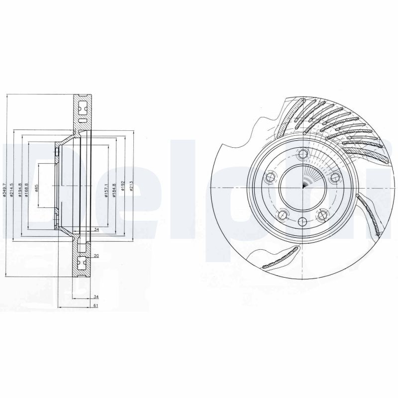 Brake Disc (Front axle, right)  Art. BG9950