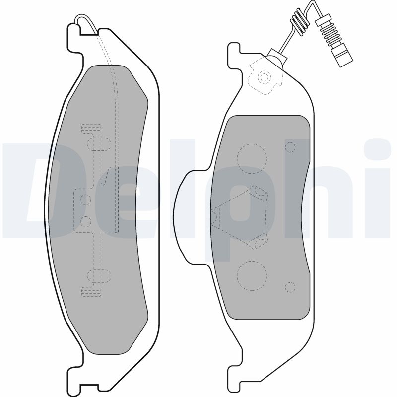 Brake Pad Set, disc brake (Front axle)  Art. LP1299