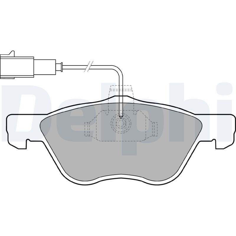 Brake Pad Set, disc brake (Front axle)  Art. LP1408