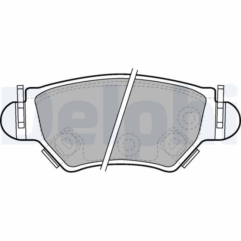 Brake Pad Set, disc brake (Rear axle)  Art. LP1553