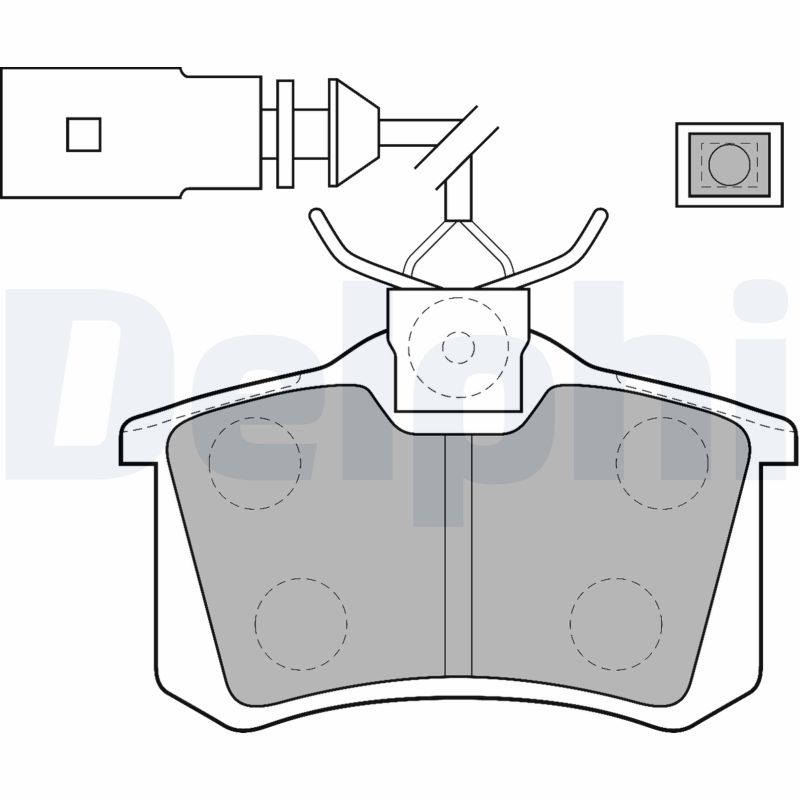 Brake Pad Set, disc brake (Rear axle)  Art. LP1556