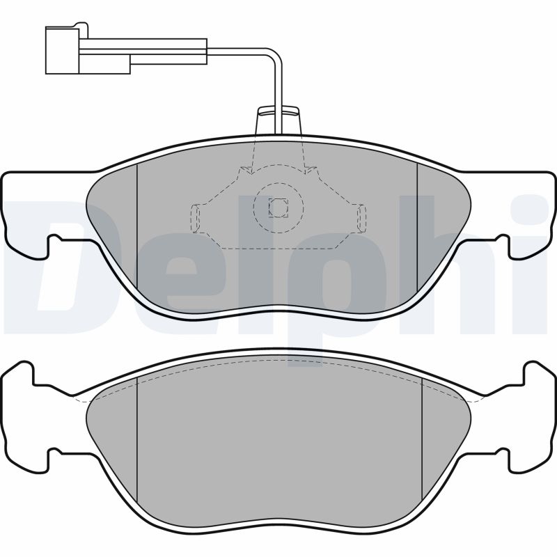 Brake Pad Set, disc brake (Front axle)  Art. LP1586