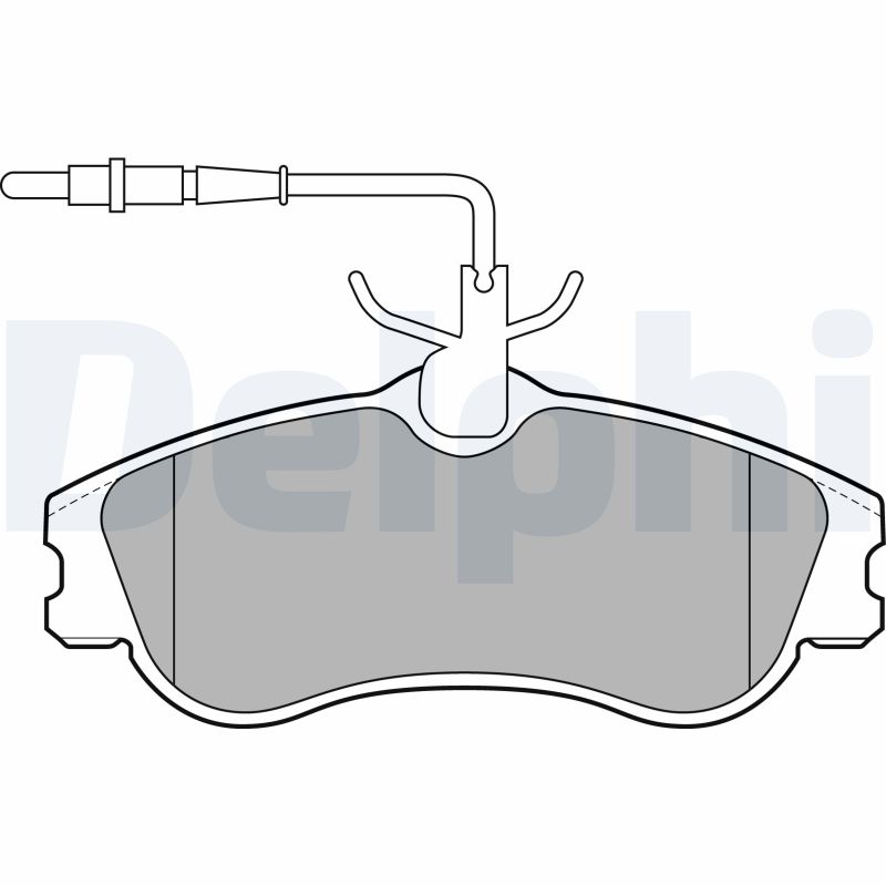 Brake Pad Set, disc brake (Front axle)  Art. LP1607