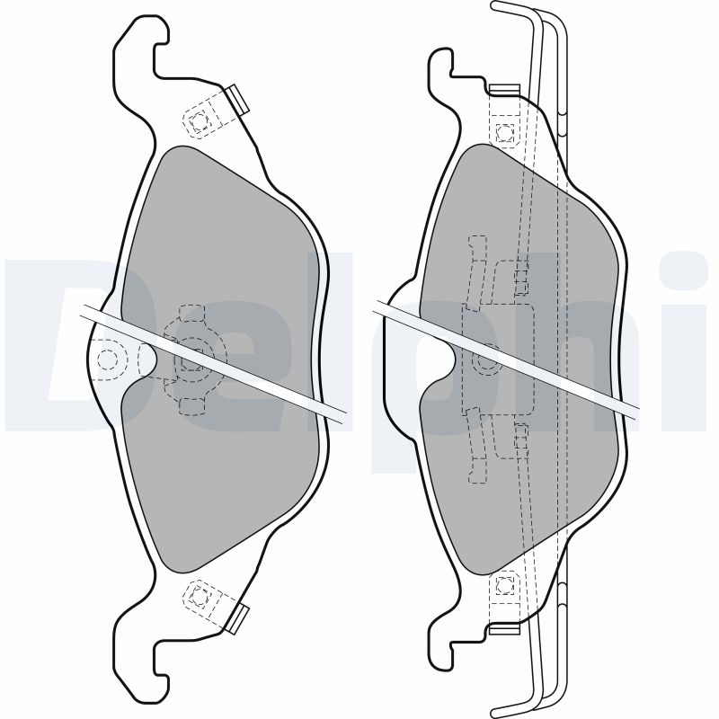 Brake Pad Set, disc brake (Front axle)  Art. LP1673