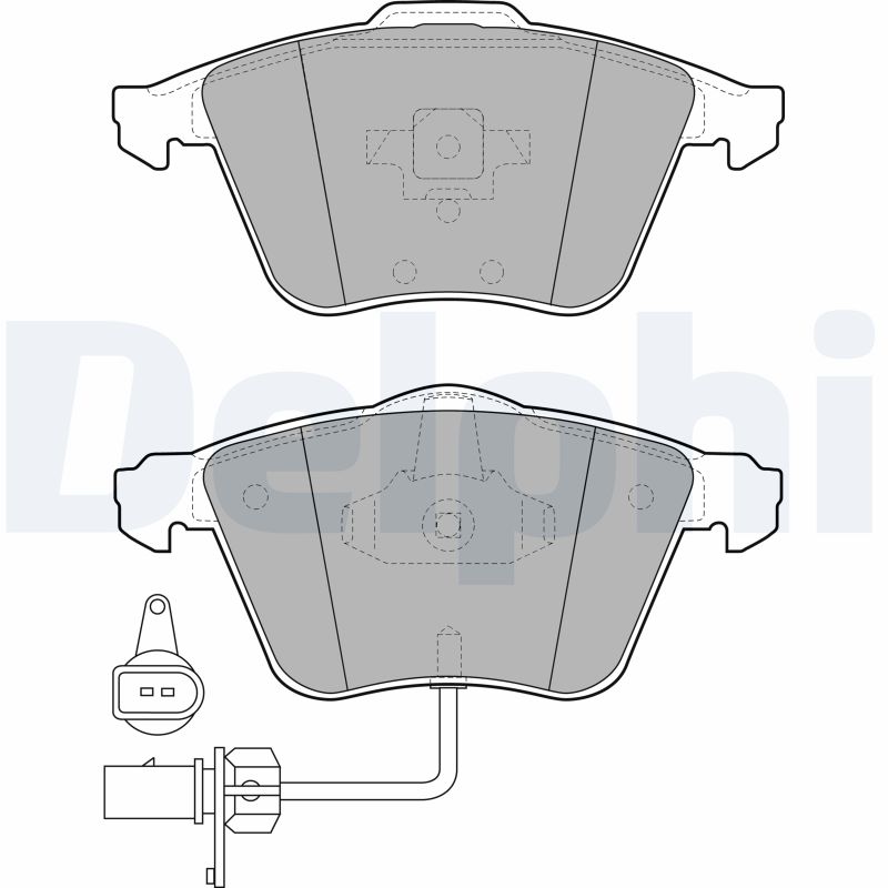 Brake Pad Set, disc brake (Front axle)  Art. LP1922