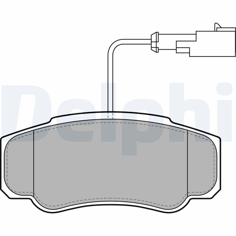 Brake Pad Set, disc brake (Rear axle)  Art. LP2054