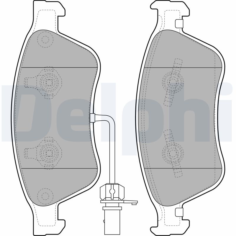 Brake Pad Set, disc brake (Front axle)  Art. LP2072