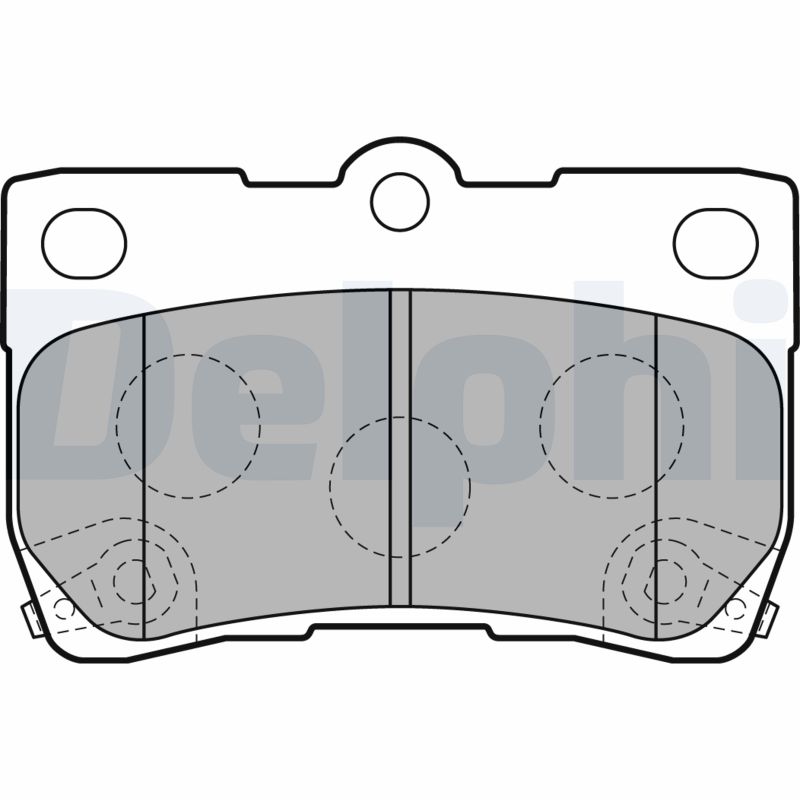 Brake Pad Set, disc brake (Rear axle)  Art. LP2130