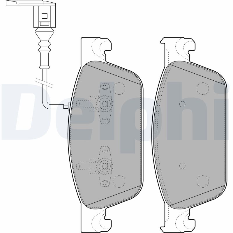 Brake Pad Set, disc brake (Front axle)  Art. LP2199