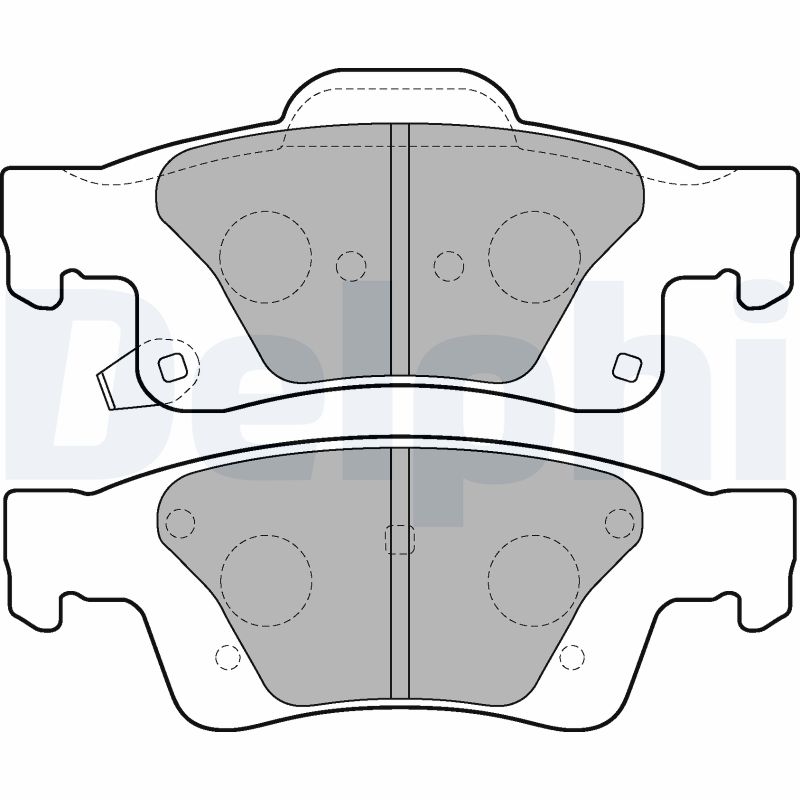 Brake Pad Set, disc brake (Rear axle)  Art. LP2251