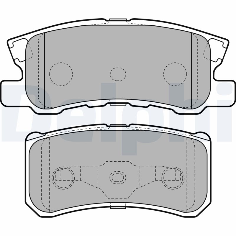 Brake Pad Set, disc brake (Rear axle)  Art. LP2483