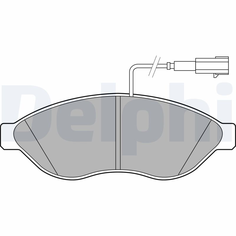 Brake Pad Set, disc brake (Front axle)  Art. LP2498