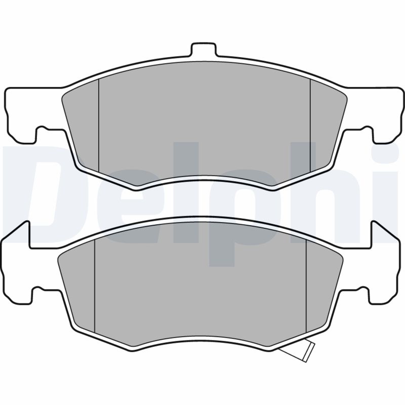 Brake Pad Set, disc brake (Front axle)  Art. LP3163