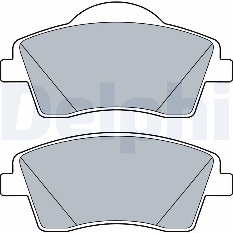 Brake Pad Set, disc brake (Front axle)  Art. LP3528