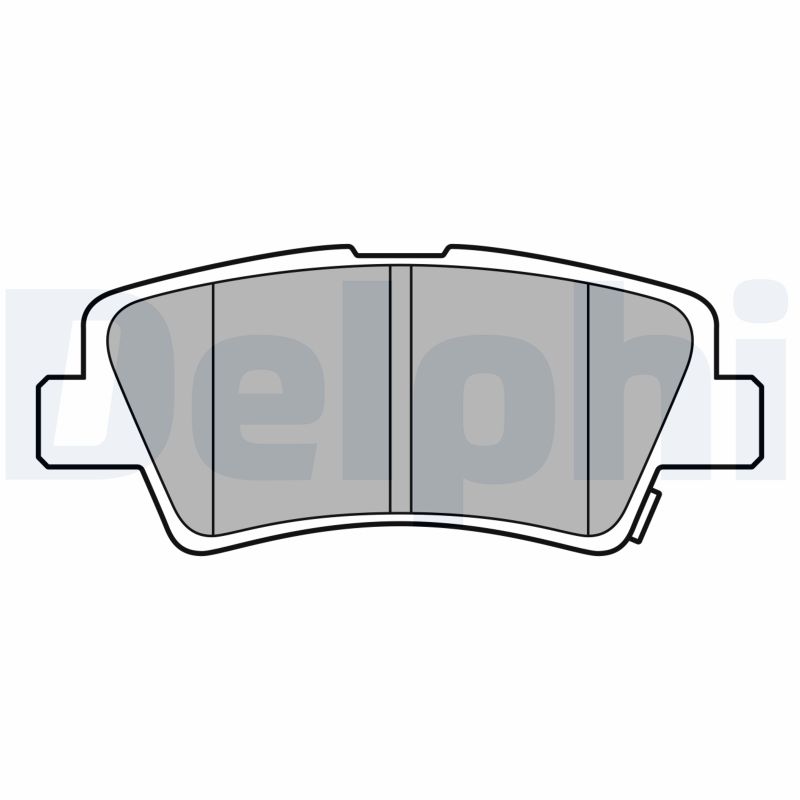 Brake Pad Set, disc brake (Rear axle)  Art. LP3587