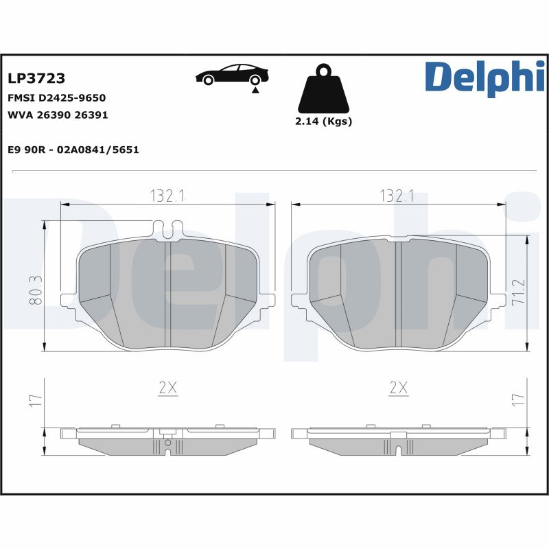 Brake Pad Set, disc brake  Art. LP3723