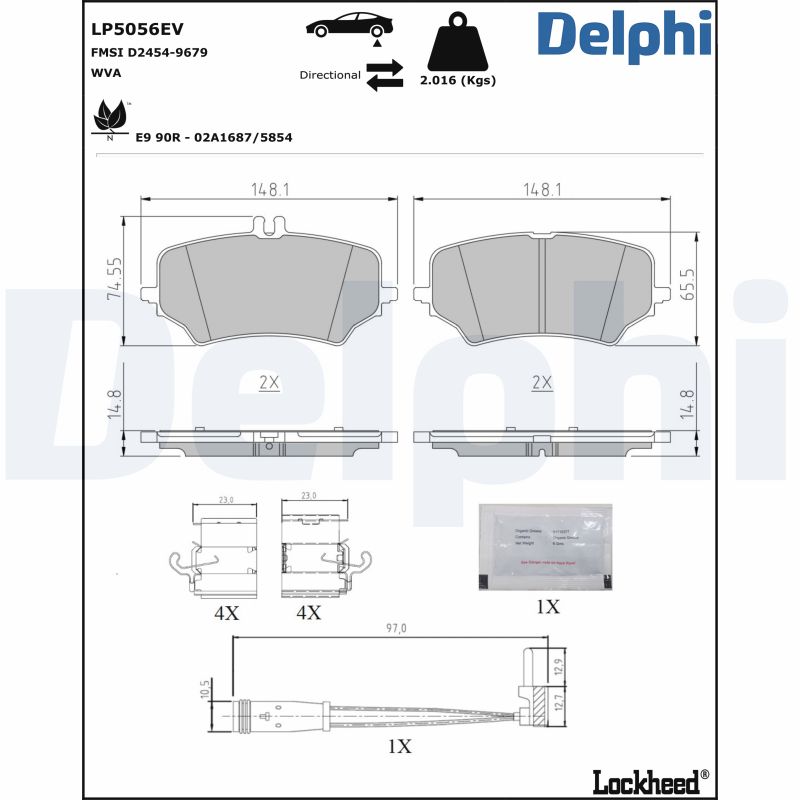 Brake Pad Set, disc brake  Art. LP5056EV