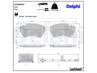 Brake Pad Set, disc brake  Art. LP5065EV