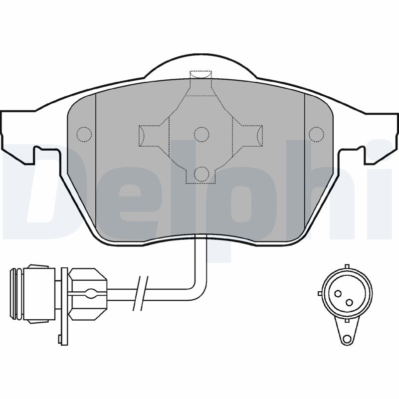 Brake Pad Set, disc brake (Front axle)  Art. LP784