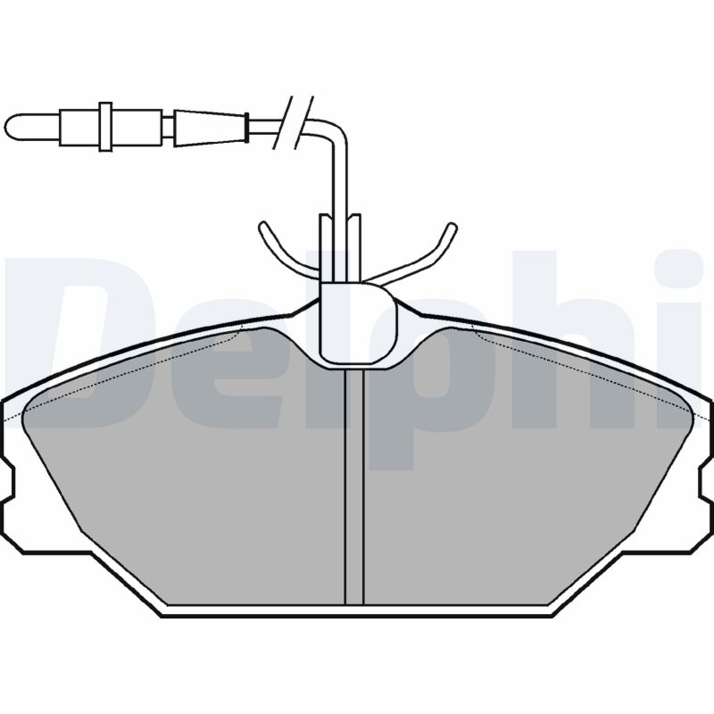 Brake Pad Set, disc brake (Front axle)  Art. LP788