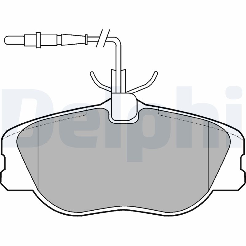 Brake Pad Set, disc brake (Front axle)  Art. LP909