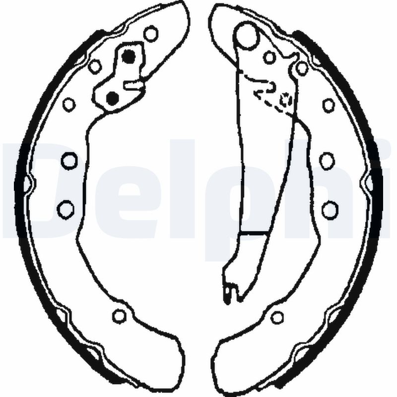 Brake Shoe Set (Rear axle)  Art. LS1655