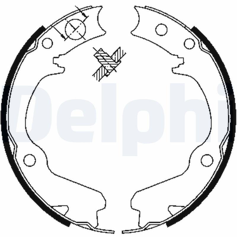 Brake Shoe Set, parking brake (Rear axle)  Art. LS1899