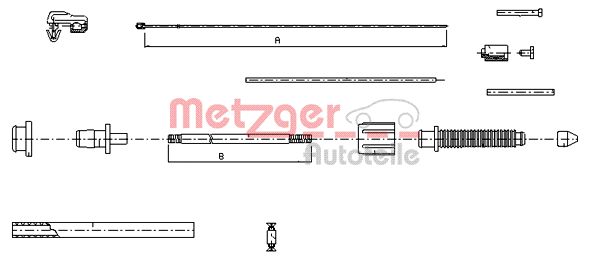 Accelerator Cable (Front axle)  Art. 100382