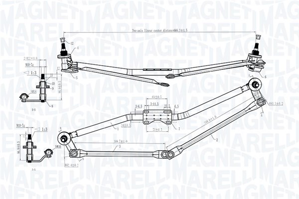 Wiper Linkage (In front)  Art. 085570170010