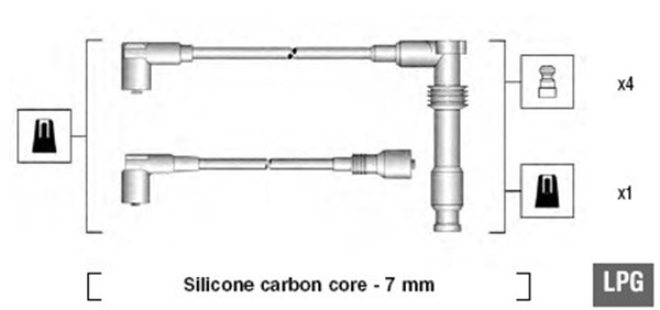 Ignition Cable Kit (Fuel line)  Art. 941125290681